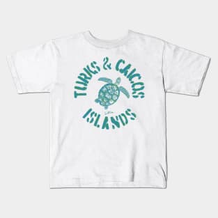 Turks & Caicos Islands Sea Turtle Kids T-Shirt